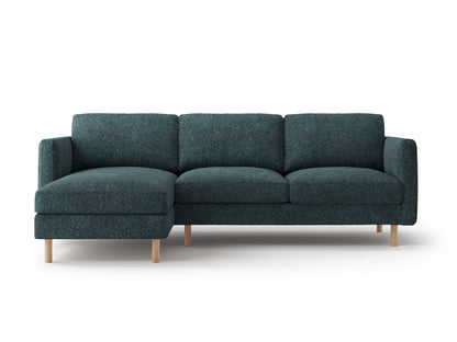 Ecksofa Strukturstoff Beige Melange Eden — Green Blue Melange