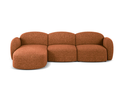 Blair Corner Sofa, 4 Seats — Brick / Left