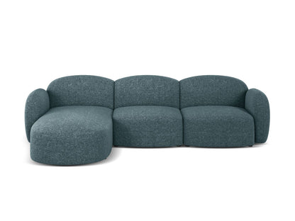 Blair Corner Sofa, 4 Seats — Light Blue / Left