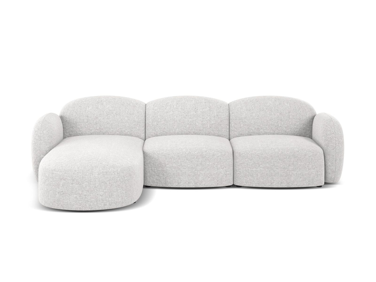 Blair Corner Sofa, 4 Seats — Silver / Left