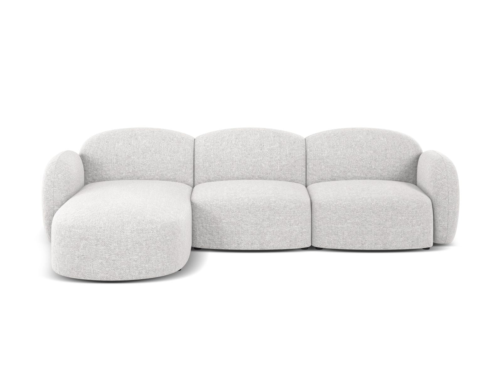 Blair Corner Sofa, 4 Seats — Silver / Left