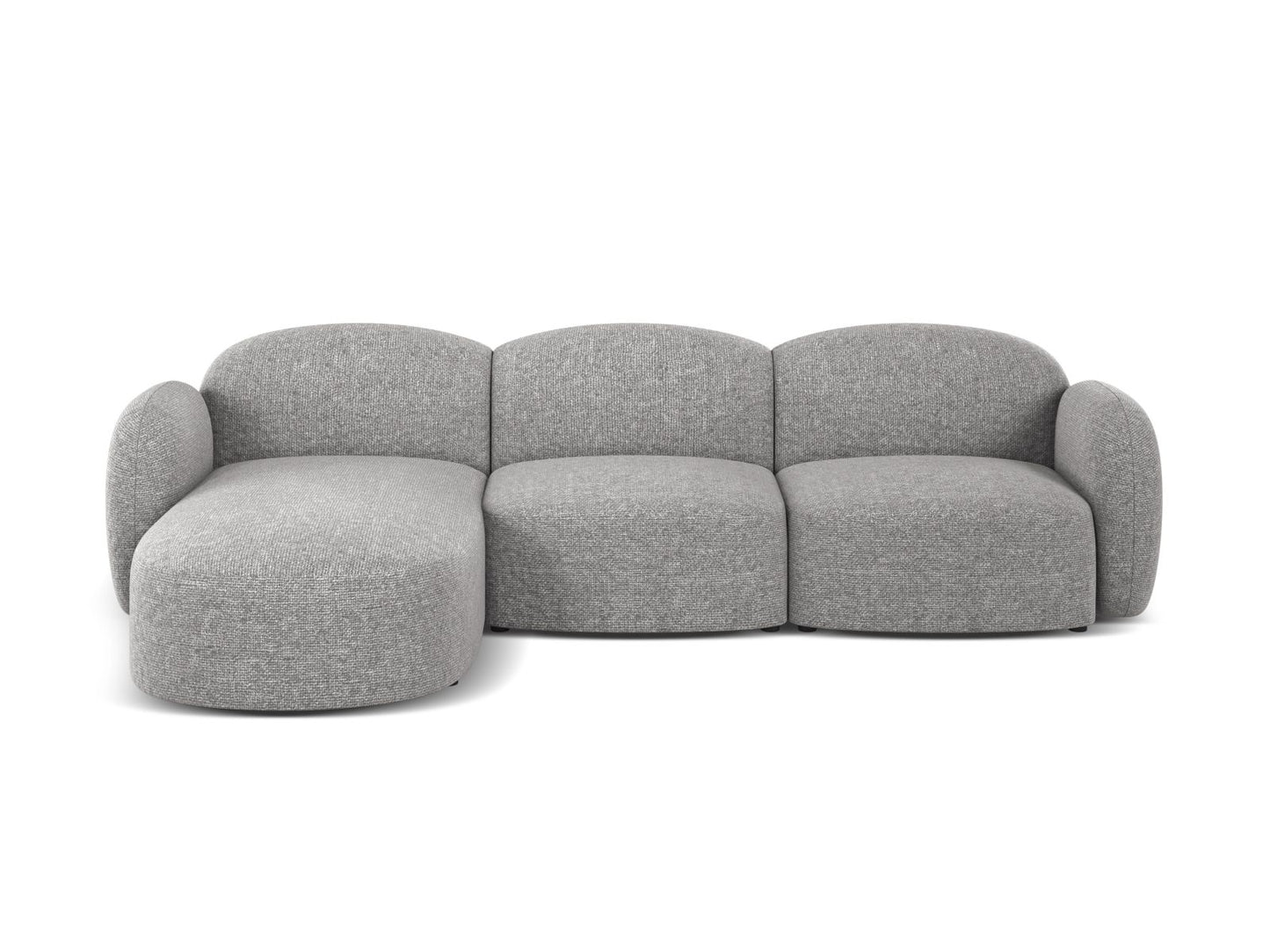 Blair Corner Sofa, 4 Seats — Light Grey / Left