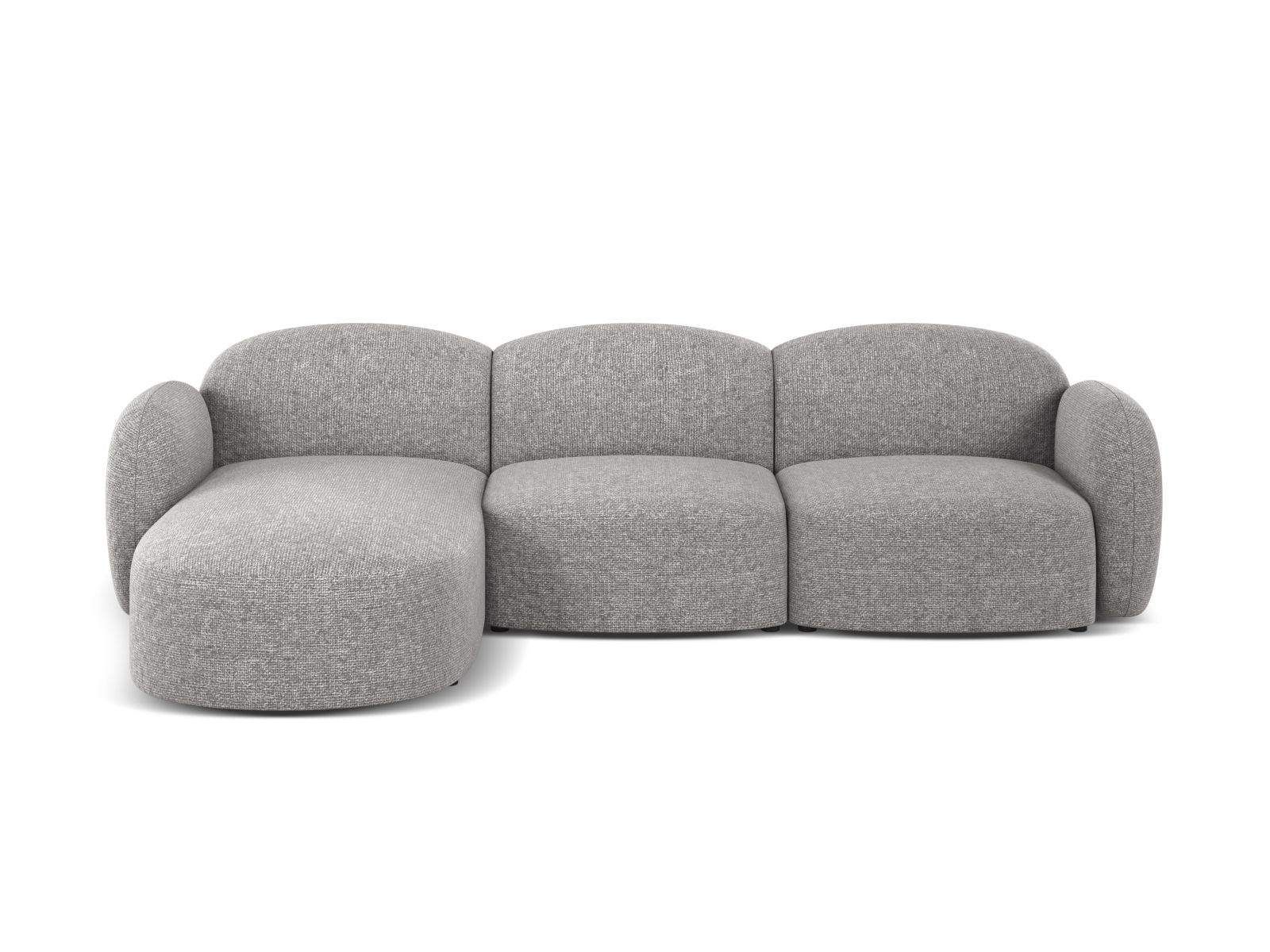 Blair Corner Sofa, 4 Seats — Light Grey / Left