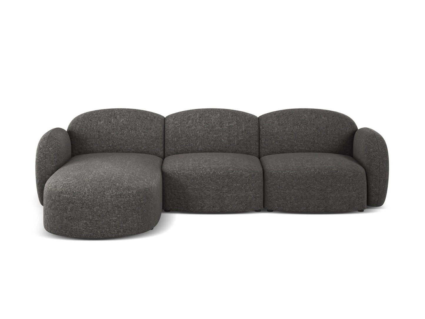 Blair Corner Sofa, 4 Seats — Dark Grey / Left