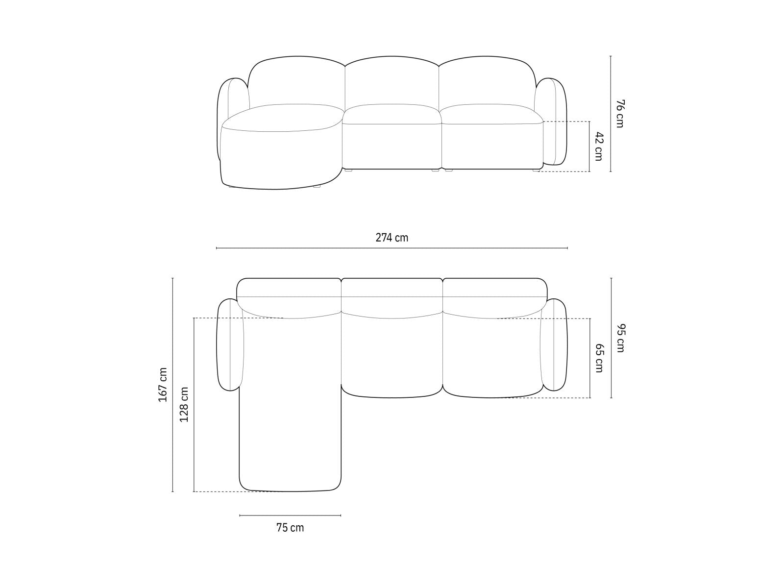Blair Corner Sofa, 4 Seats