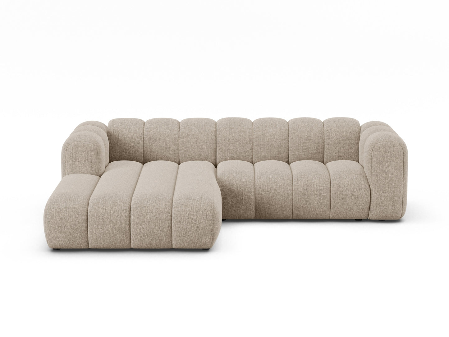 Ecksofa Chenille Brick Lupine — Dark Beige