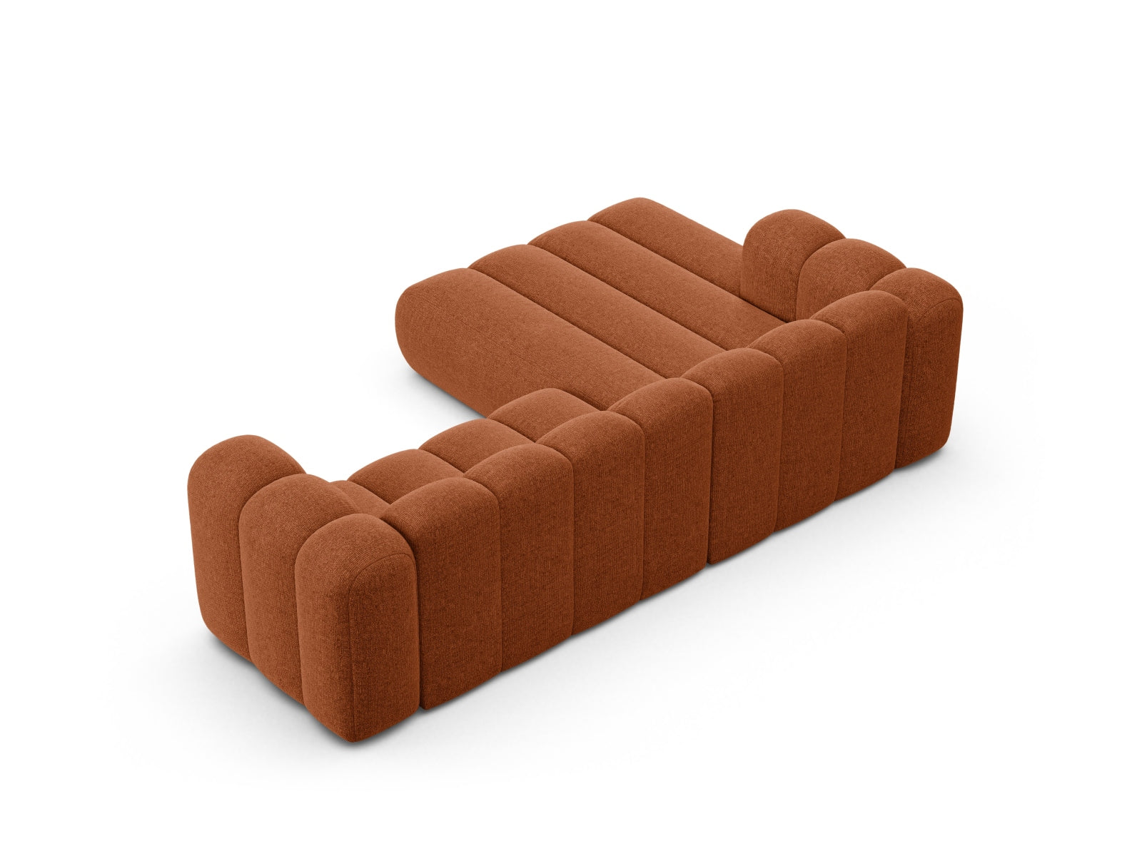 Ecksofa Chenille Brick Lupine — Maße und Details