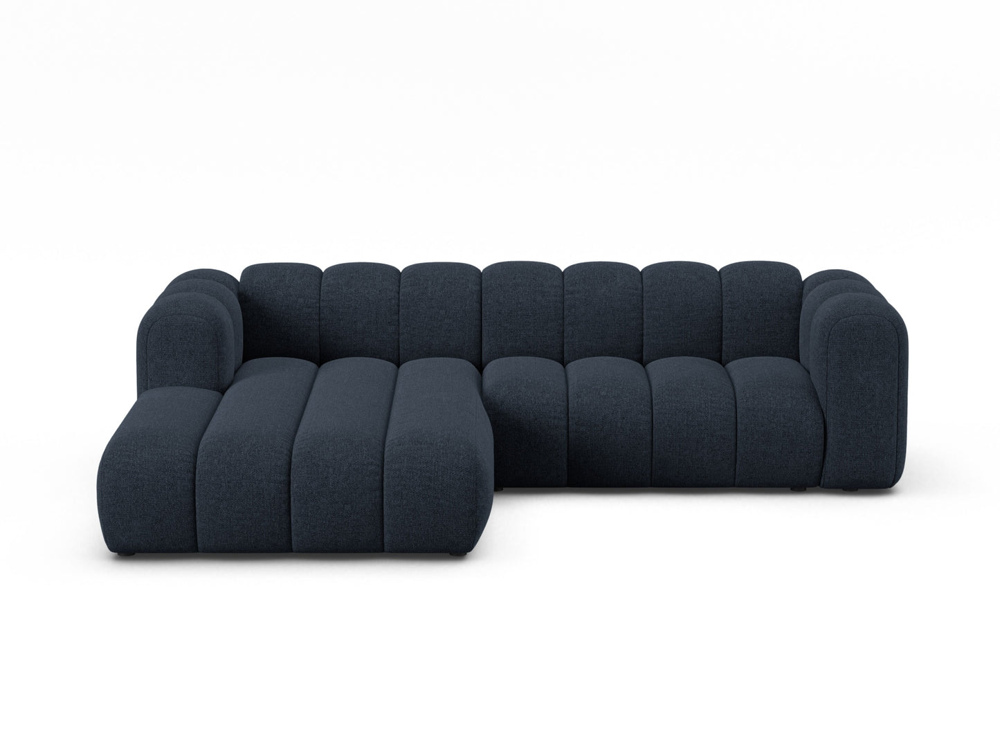 Ecksofa Chenille Brick Lupine — Navy Blue