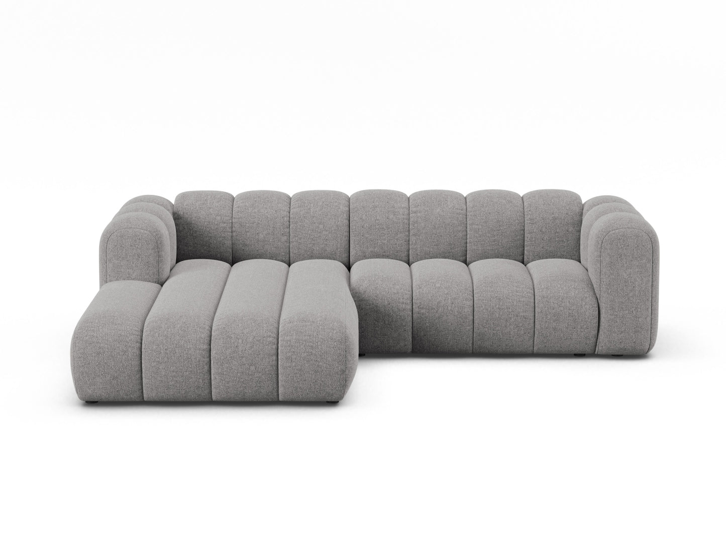 Ecksofa Chenille Brick Lupine — Light Grey