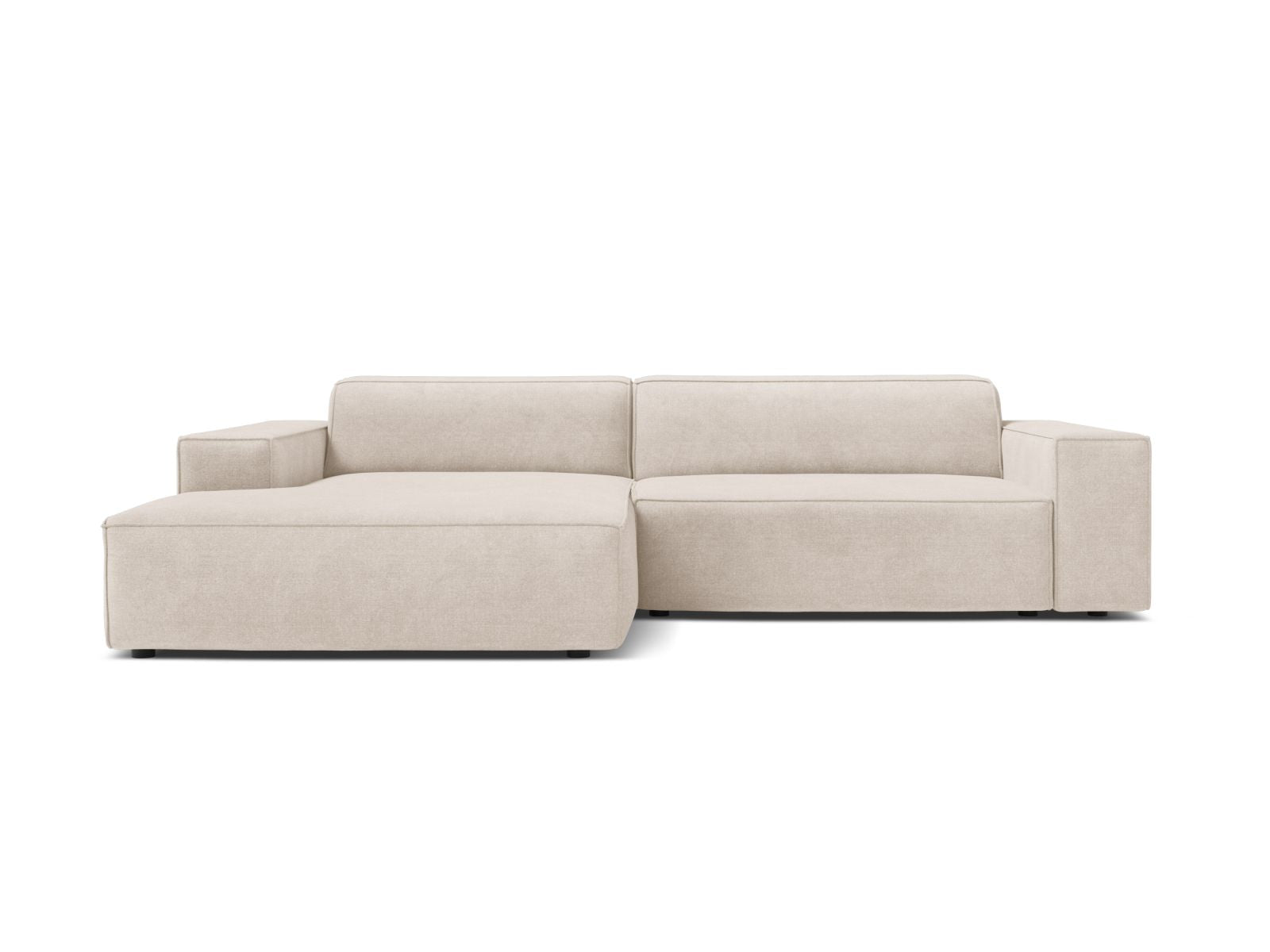 Jodie Modular Corner Sofa, 3 Seats, 224x162 cm — Beige / Left