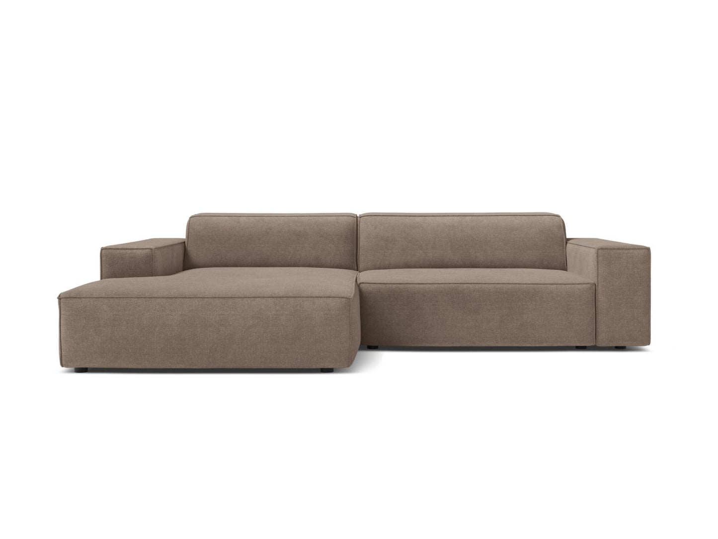 Jodie Modular Corner Sofa, 3 Seats, 224x162 cm — Cappuccino / Left
