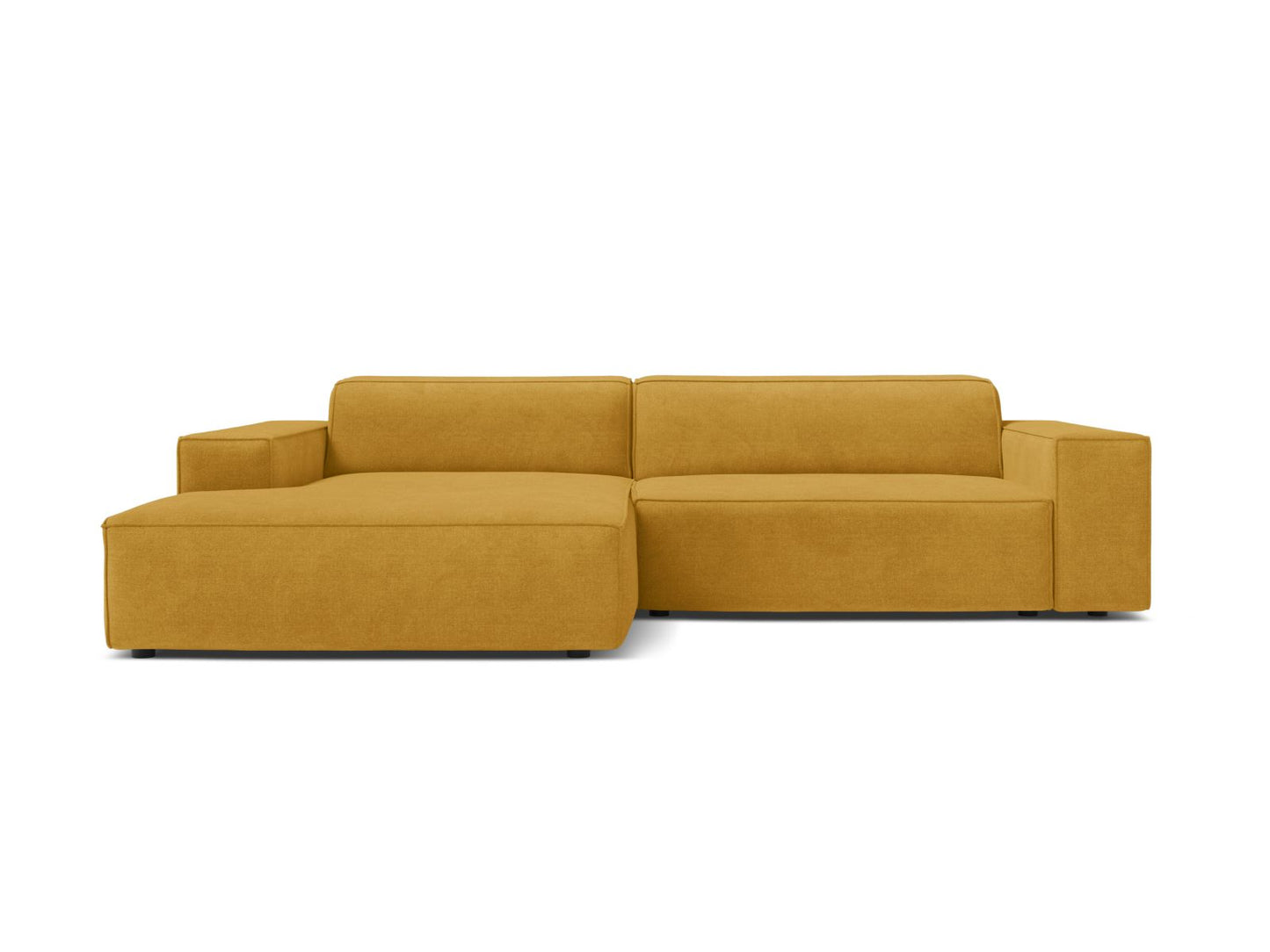 Jodie Modular Corner Sofa, 3 Seats, 224x162 cm — Yellow / Left