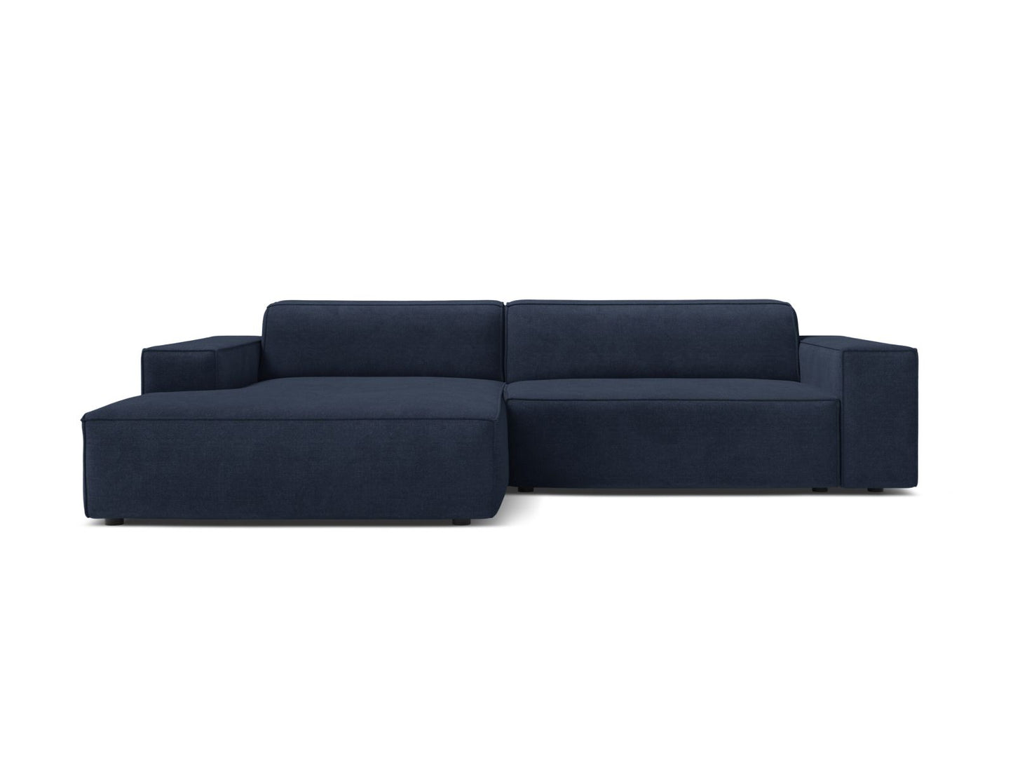 Jodie Modular Corner Sofa, 3 Seats, 224x162 cm — Navy Blue / Left