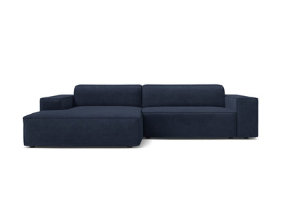 Jodie Modular Corner Sofa, 3 Seats, 224x162 cm — Navy Blue / Left
