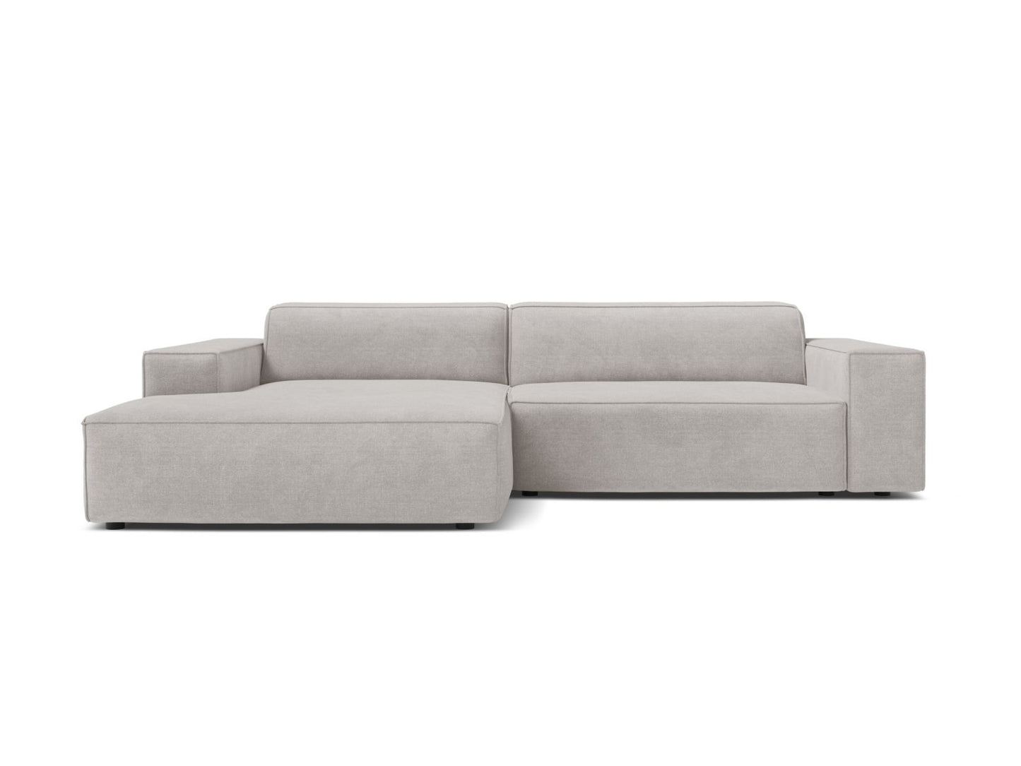 Jodie Modular Corner Sofa, 3 Seats, 224x162 cm — Light Grey / Left
