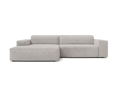 Jodie Modular Corner Sofa, 3 Seats, 224x162 cm — Light Grey / Left