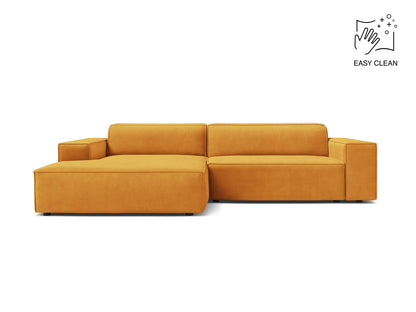 Jodie Modular Corner Sofa, 3 Seats, 224x162 cm — Yellow / Left