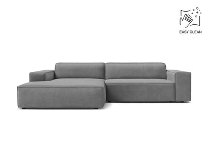 Jodie Modular Corner Sofa, 3 Seats, 224x162 cm — Light Grey / Left