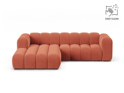 Ecksofa Samt Beige Lupine — Coral