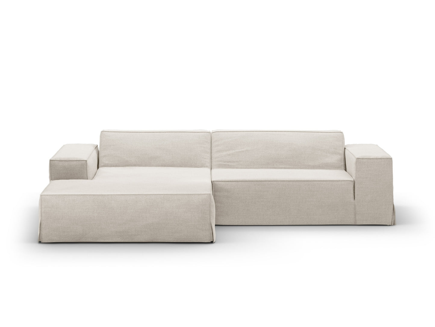 Jodie Modular Corner Sofa, 3 Seats, 224x162 cm — Natural / Left