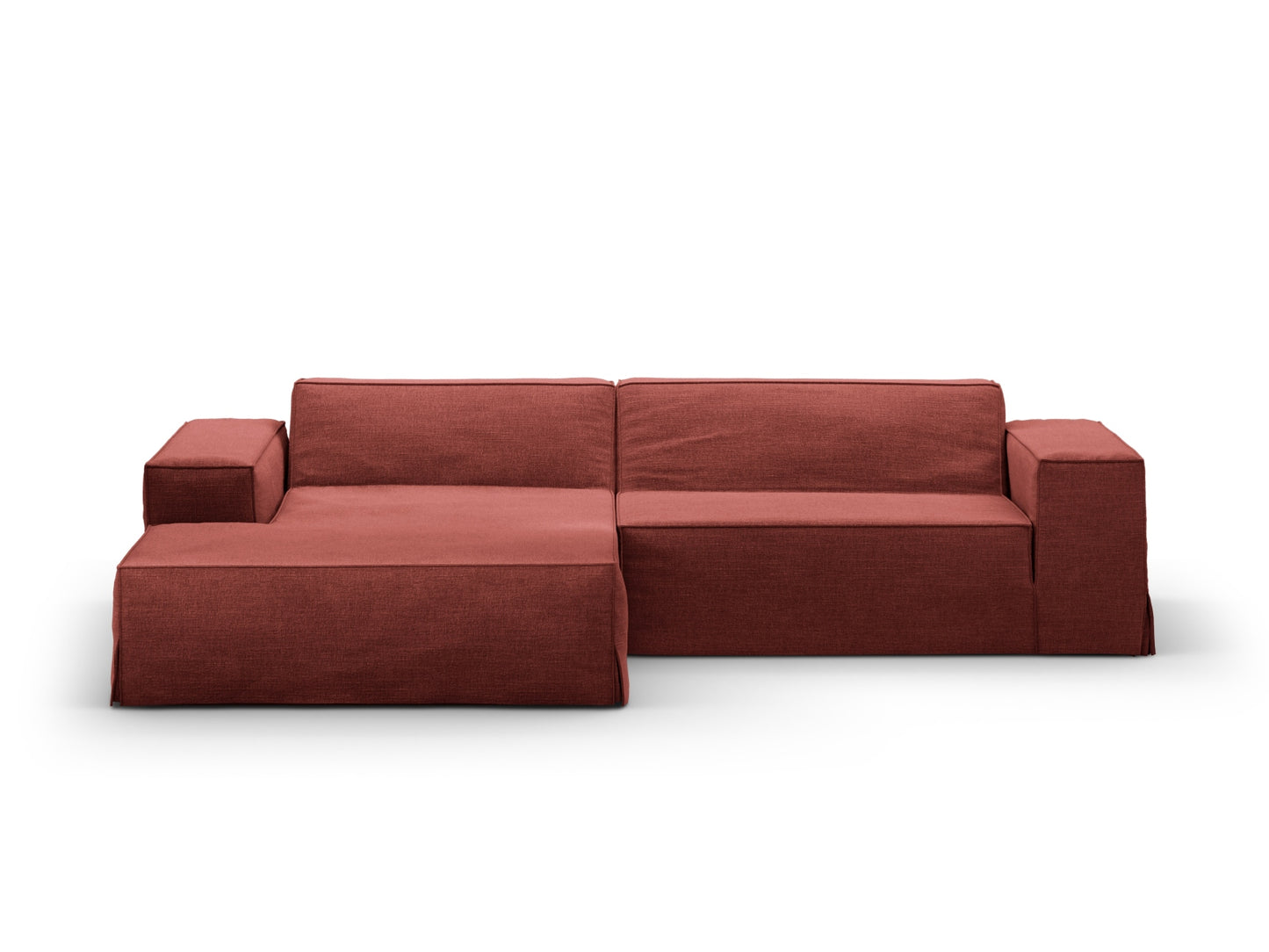 Jodie Modular Corner Sofa, 3 Seats, 224x162 cm — Cherrywood / Left