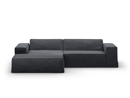 Jodie Modular Corner Sofa, 3 Seats, 224x162 cm — Grey And Blue / Left