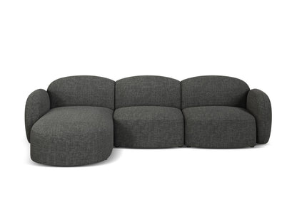 Blair Corner Sofa, 4 Seats — Grey Melange / Left