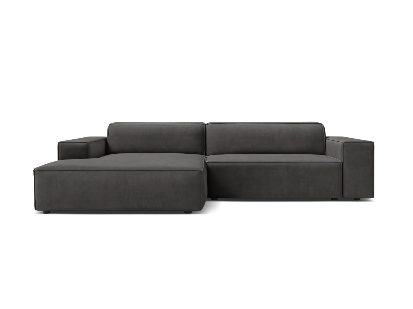Jodie Modular Corner Sofa, 3 Seats, 224x162 cm — Grey / Left