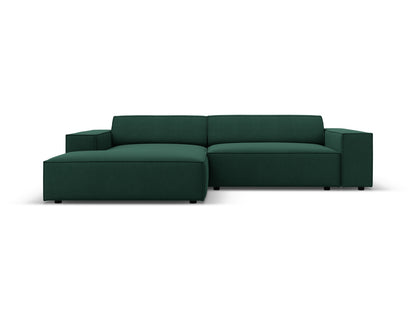 Jodie Modular Corner Sofa, 3 Seats, 224x162 cm — Green / Left