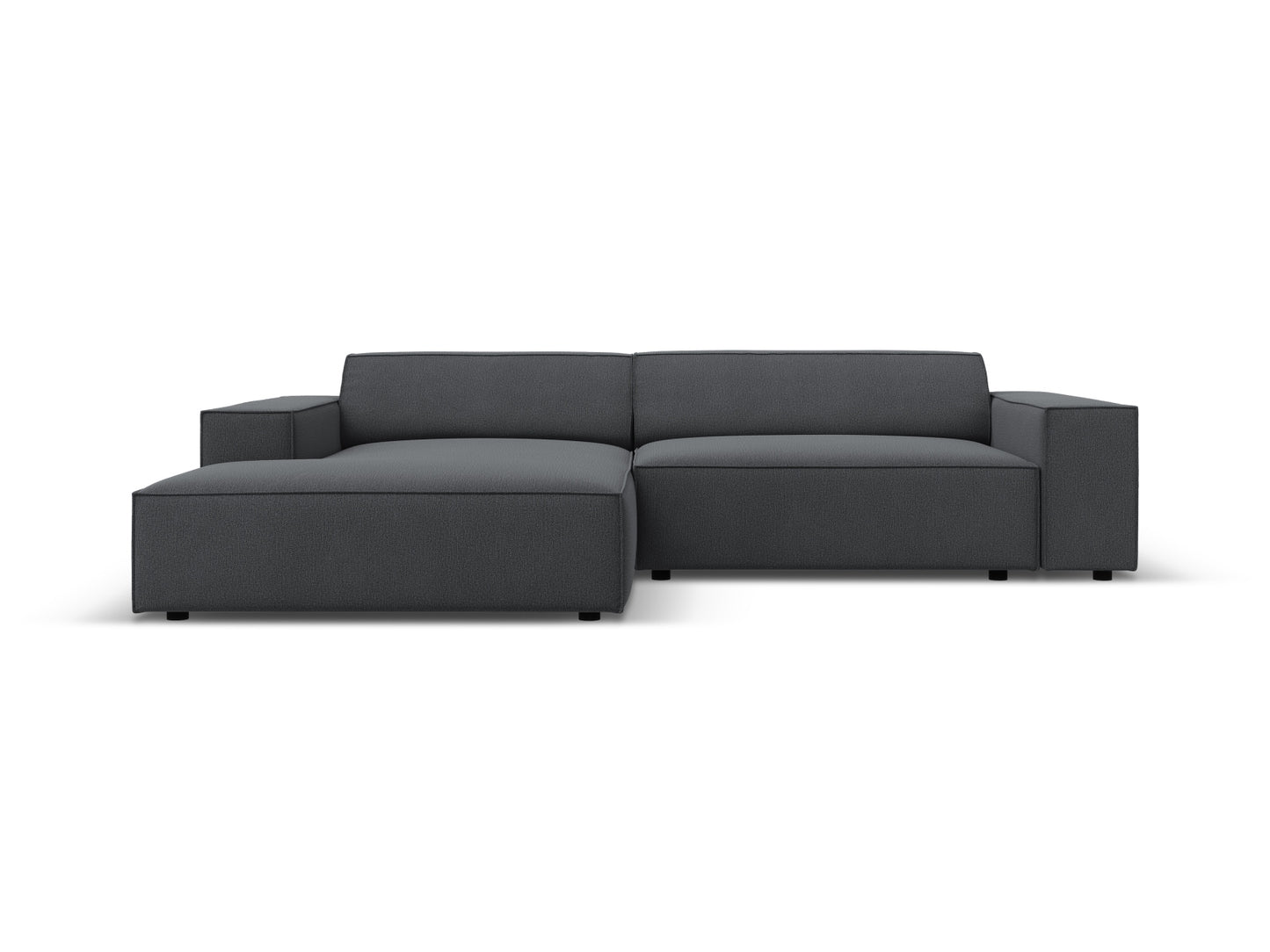 Jodie Modular Corner Sofa, 3 Seats, 224x162 cm — Dark Grey / Left