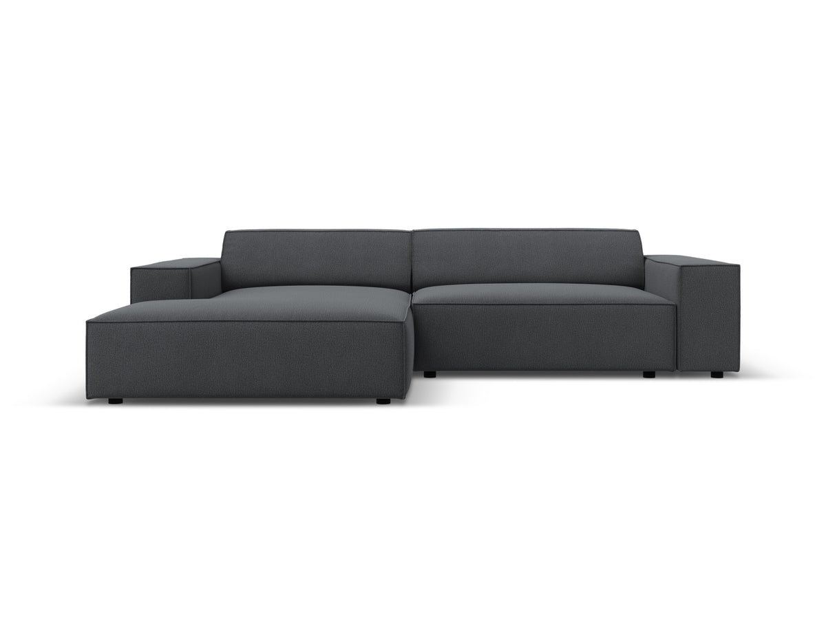 Jodie Modular Corner Sofa, 3 Seats, 224x162 cm — Dark Grey / Left