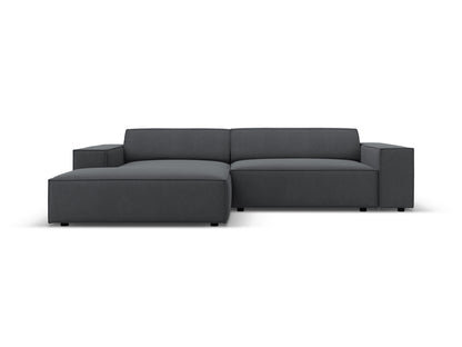Jodie Modular Corner Sofa, 3 Seats, 224x162 cm — Dark Grey / Left