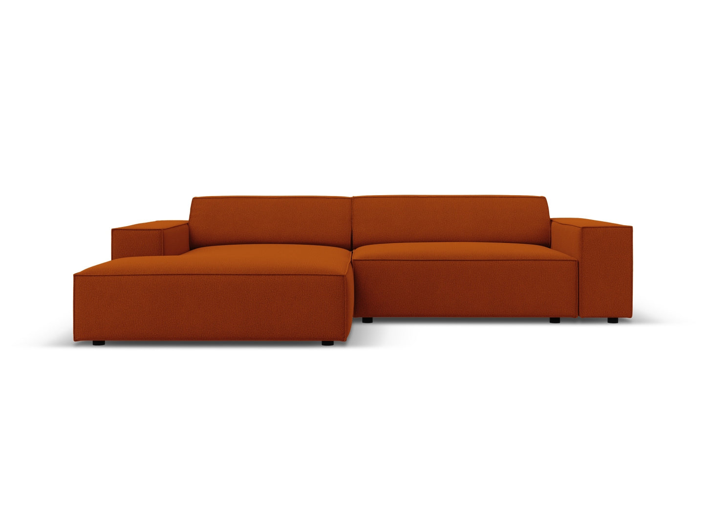 Jodie Modular Corner Sofa, 3 Seats, 224x162 cm — Terracotta / Left