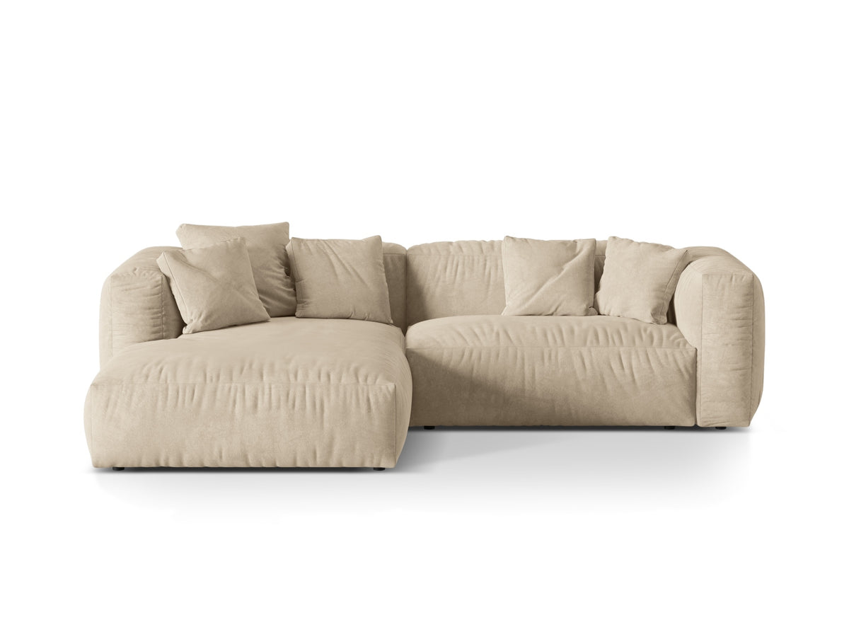 Martina Modular Corner Sofa XL, 2 Seats, 280x176 cm — Light Beige / Left
