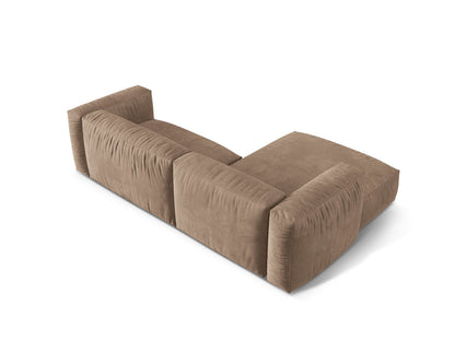 Ecksofa Samt Dunkelbeige Martina — Ansicht 4