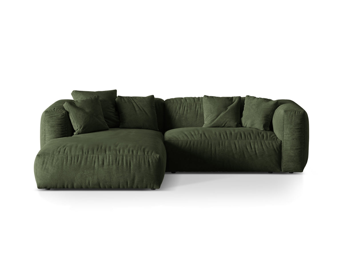 Martina Modular Corner Sofa XL, 2 Seats, 280x176 cm — Green / Left