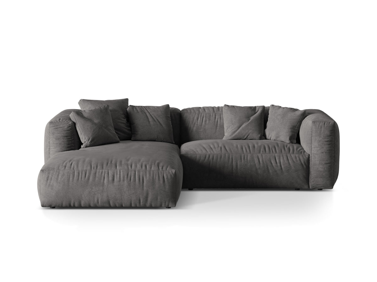 Martina Modular Corner Sofa XL, 2 Seats, 280x176 cm — Grey / Left