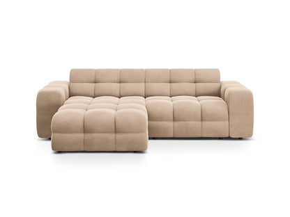 Ecksofa Samt Almond Beige Kendal — Almond Beige