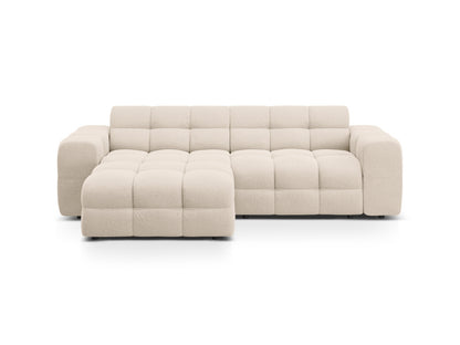 Ecksofa Strukturstoff Amazon Green Kendal — Beige