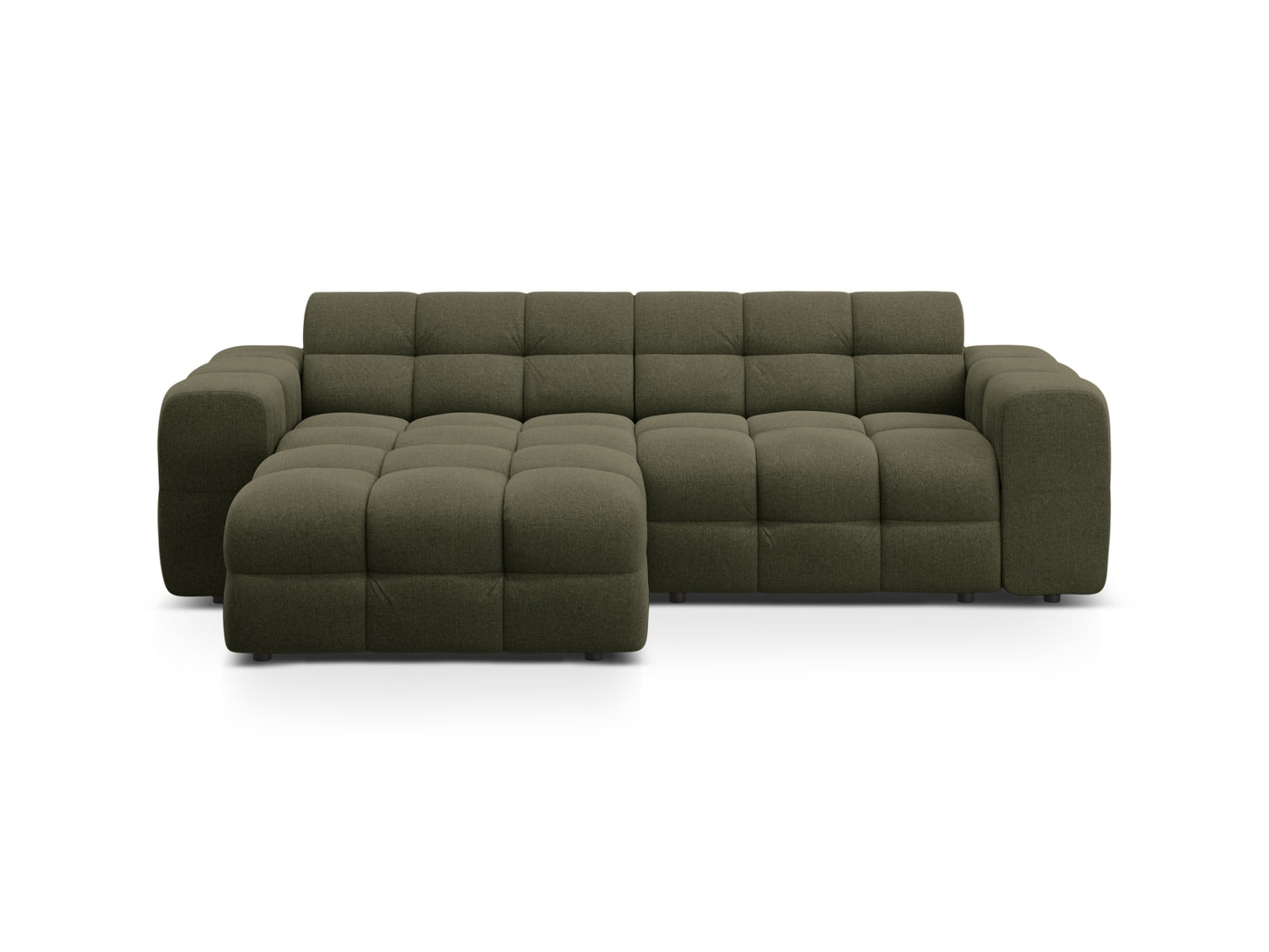 Ecksofa Strukturstoff Amazon Green Kendal — Amazon Green