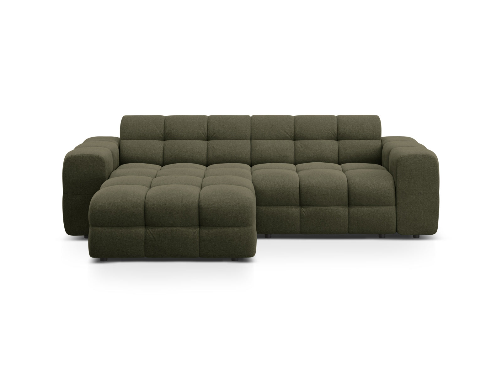 Ecksofa Strukturstoff Amazon Green Kendal — Amazon Green