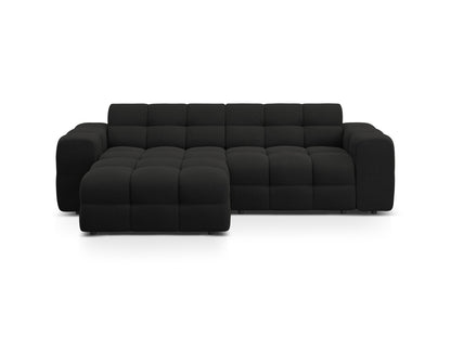Ecksofa Strukturstoff Amazon Green Kendal — Black