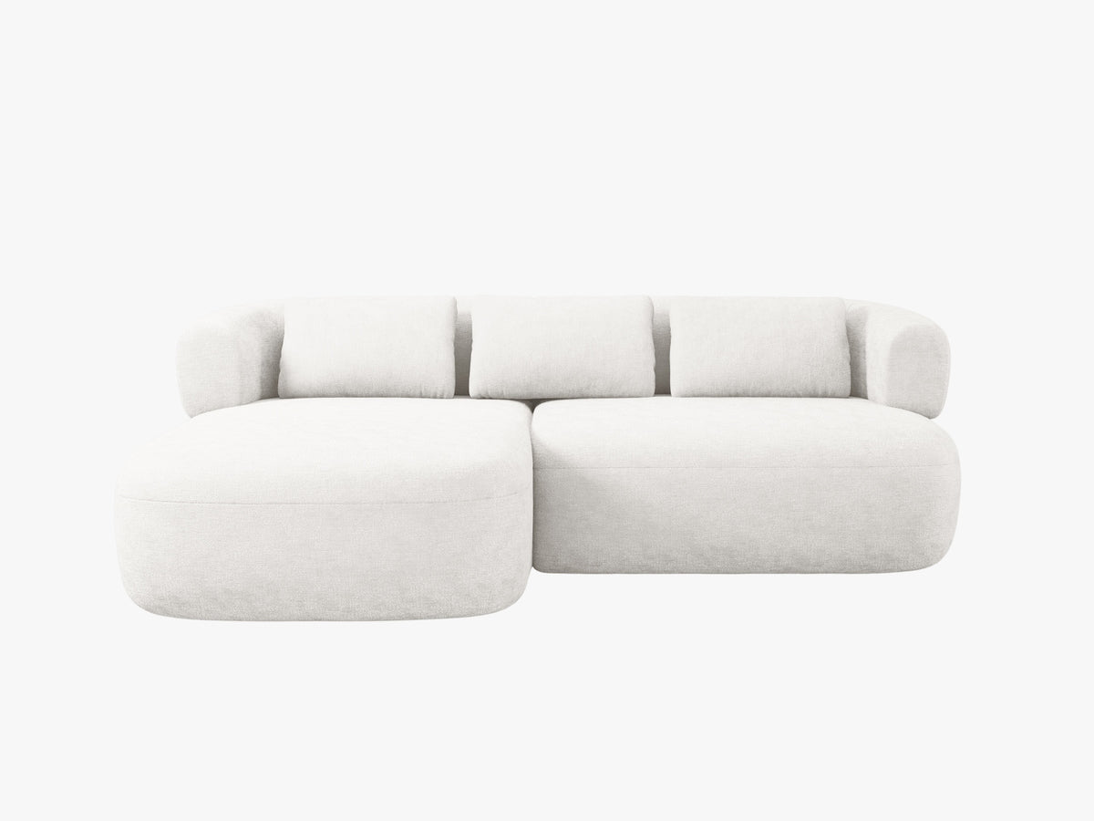 Jenny Corner Sofa, 5 Seats, 200x145 cm — Light Beige / Left