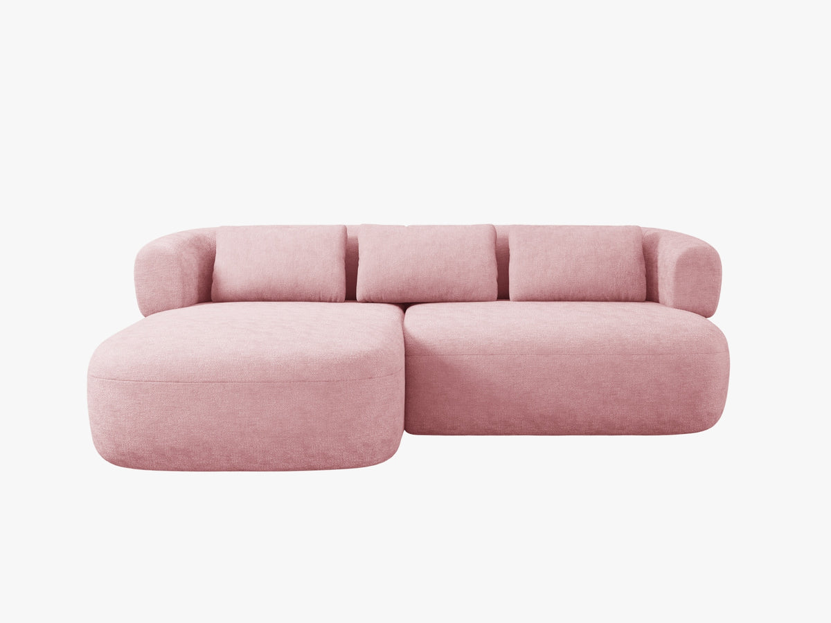 Jenny Corner Sofa, 5 Seats, 200x145 cm — Pink / Left