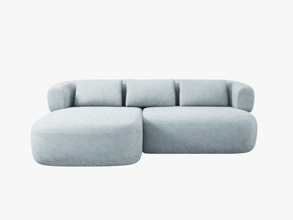 Jenny Corner Sofa, 5 Seats, 200x145 cm — Light Blue / Left