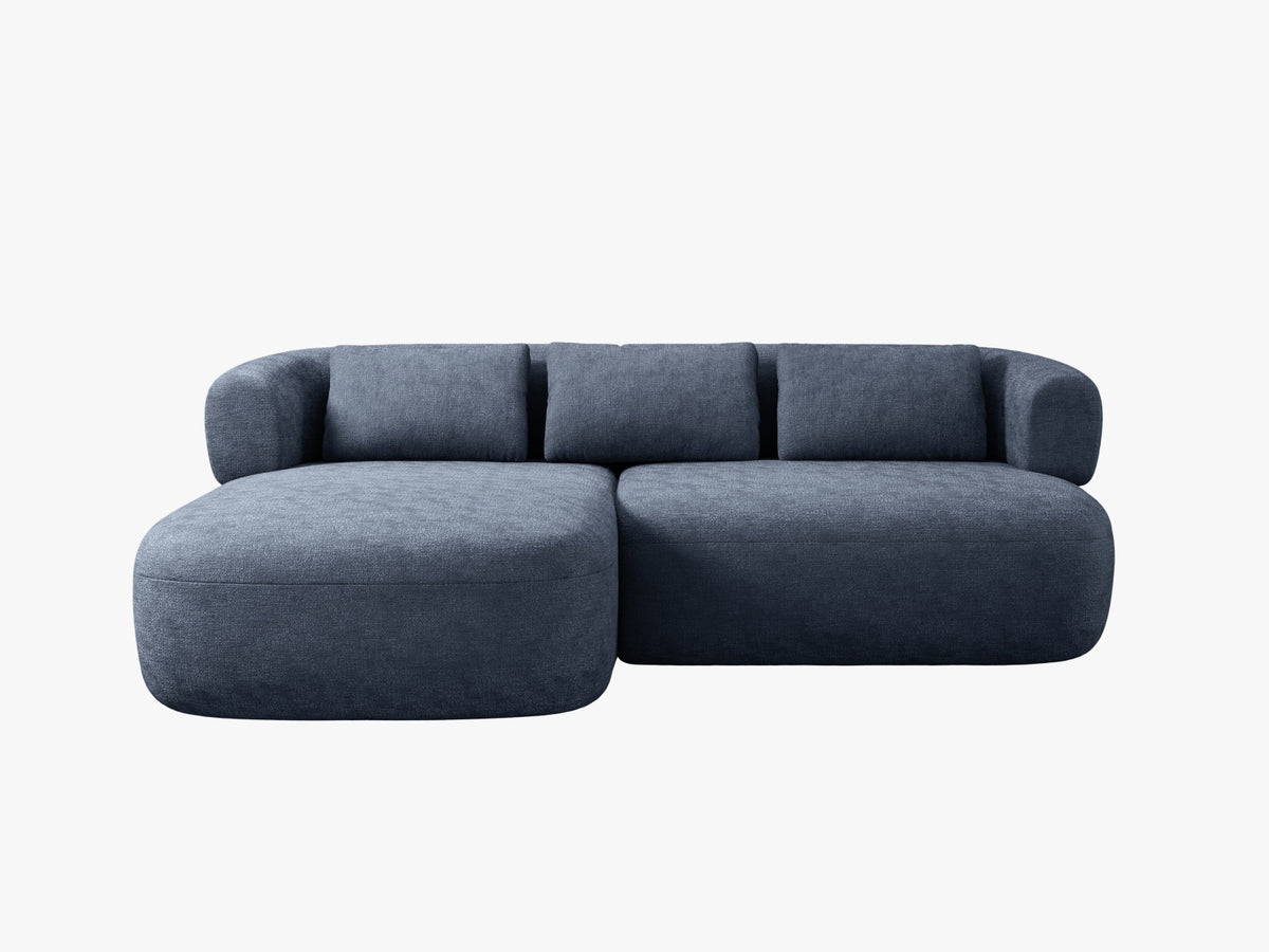 Jenny Corner Sofa, 5 Seats, 200x145 cm — Dark Blue / Left
