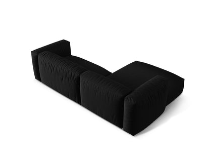 Ecksofa Strukturstoff Schwarz Martina — Maße und Details