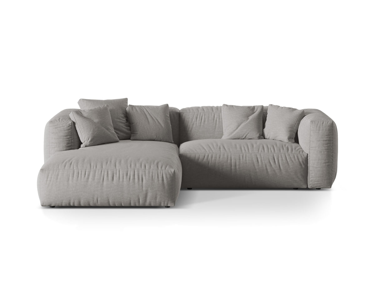 Martina Modular Corner Sofa XL, 2 Seats, 280x176 cm — Light Grey / Left