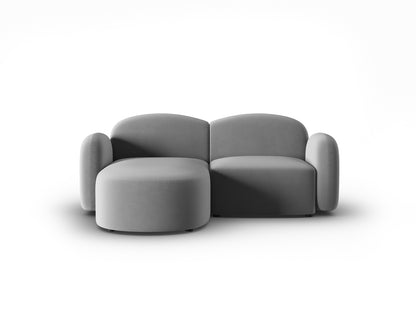 Ecksofa Samt Schwarz Blair — Grey