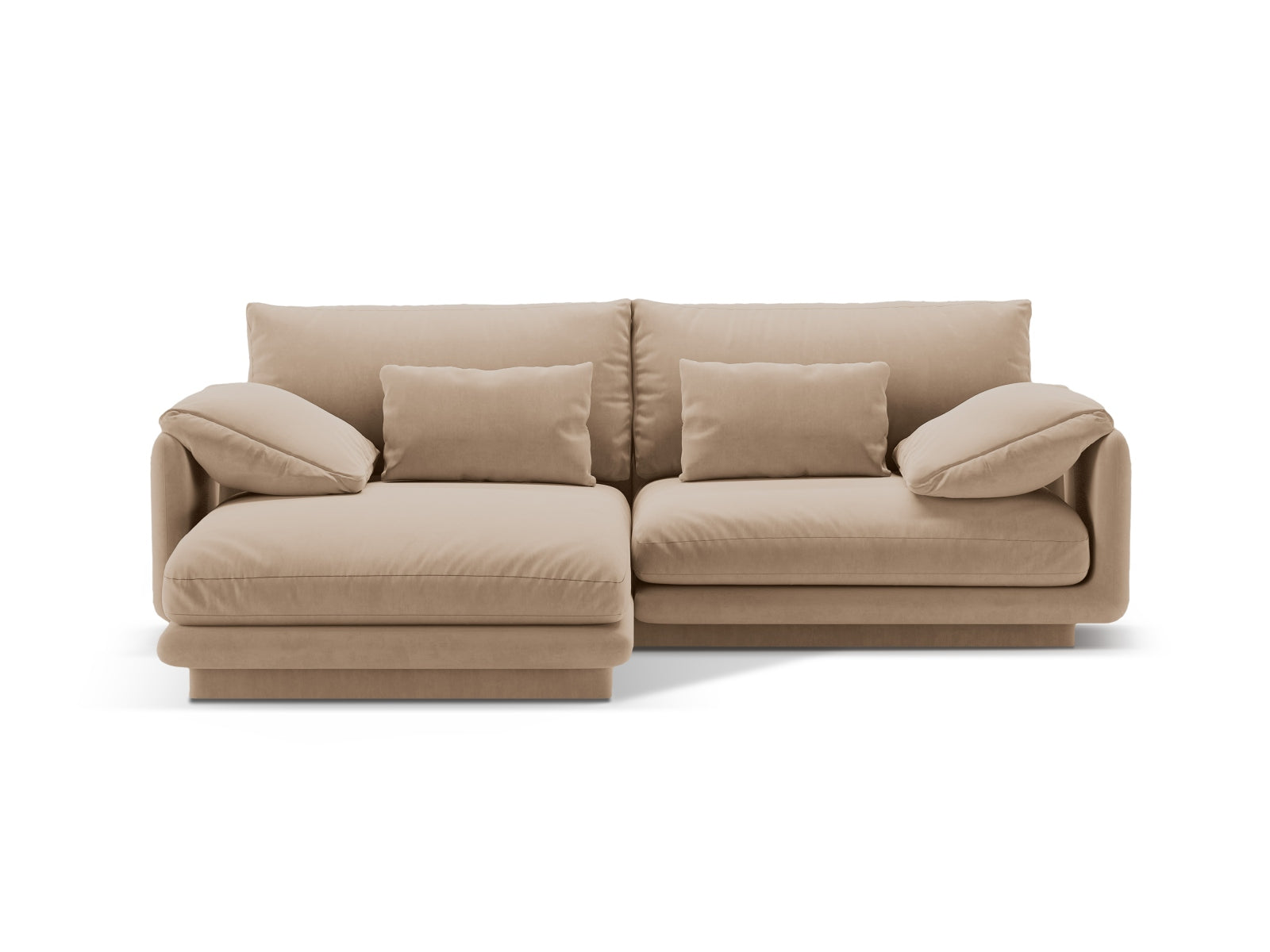 Torino Corner Sofa, 3 Seats, 220x170 cm — Sand / Left